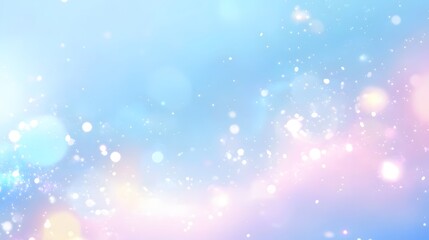 Abstract Pastel Background With Sparkling Lights And Bokeh