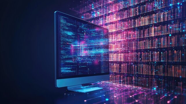 Book Digitization: transforming pages, digital data flow, educational technology, seamless integration, tech-driven learning, content conversion, innovative education, digital advancement.