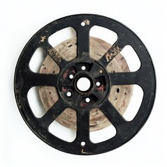 Fototapeta premium Dusty, vintage reel-to-reel tape recording.