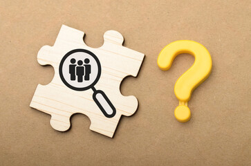 Unlocking Hidden Talent: Exploring Opportunities with a Question Mark and Magnifying Glass on People