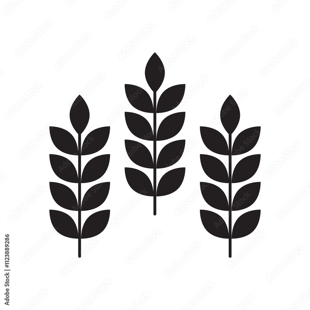 Poster wheat vector icon, vector simple agriculture icon. trendy style illustration for web and app..eps
