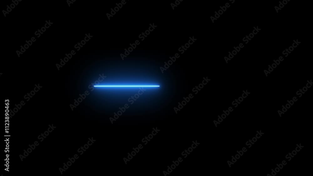 Poster glowing neon color line background animation, glowing horizontal neon lines streaming across on the 