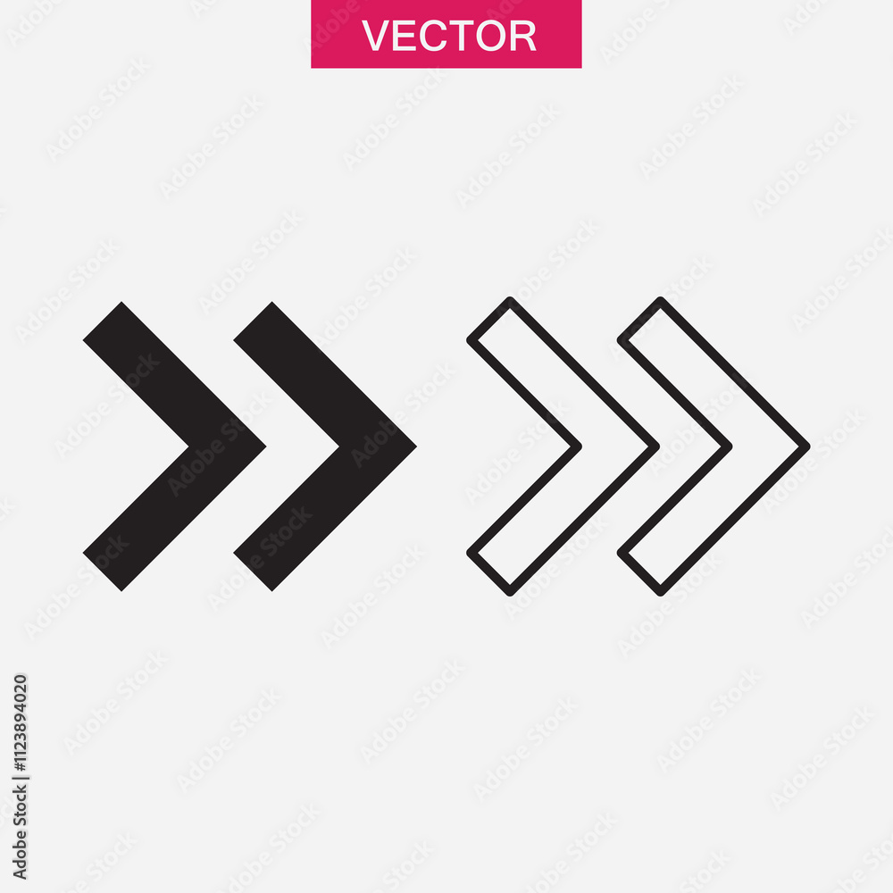 Poster arrow icon set.vector flat black illustration for web and app..eps