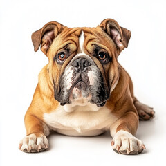 Obraz premium Bulldog dog isolated on white background