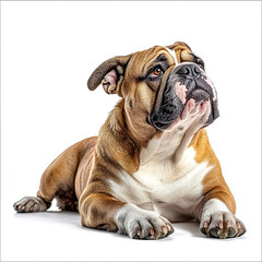 Obraz premium Bulldog dog isolated on white background