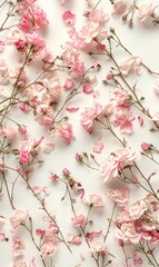 simple beautiful flower background with various colors as a wall decoration ornament ai generated