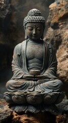 Buddha Sculpture, Centering Reality, Realistic, Light and Shadow