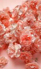 simple beautiful flower background with various colors as a wall decoration ornament ai generated