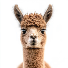 Fototapeta premium Alpaca isolated on white background