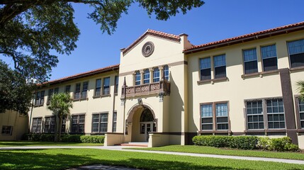 A Modern High School Campus Offering Enhanced Learning Environments and Comprehensive Educational Facilities.