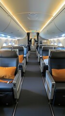 Fototapeta premium Luxurious Travel Experience. Business Class elegance