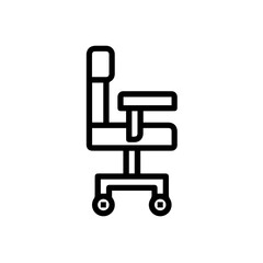 Obraz premium Chair icon symbol vector image illustration 