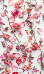 simple beautiful flower background with various colors as a wall decoration ornament ai generated