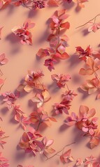 simple beautiful flower background with various colors as a wall decoration ornament ai generated