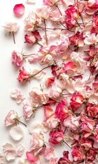 simple beautiful flower background with various colors as a wall decoration ornament ai generated