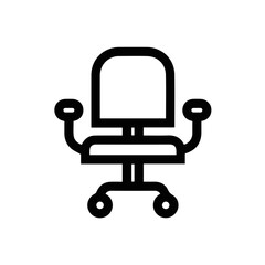 Fototapeta premium Chair icon symbol vector image illustration 