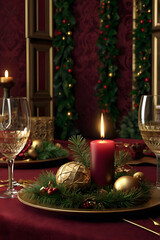 Festive Christmas Presents with Colorful Bows and Ribbons