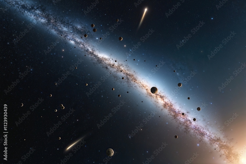 Poster gliding meteoroids in space: a collection of celestial objects