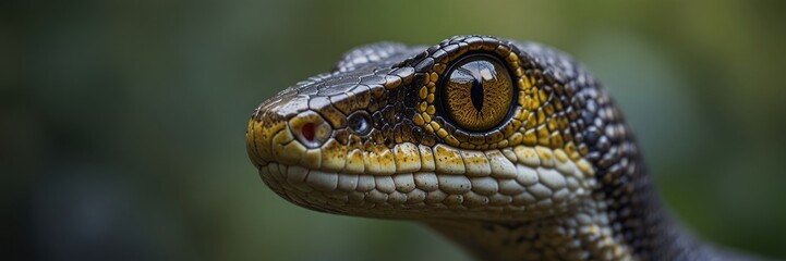 Fototapeta premium Close Up Of A Lizards Head And Eye
