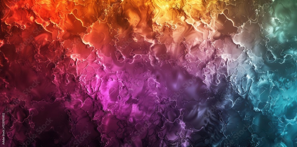 Poster vibrant kaleidoscope. abstract background with multicolored swirls and patterns