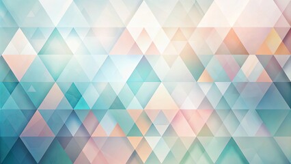 Fototapeta premium Abstract Geometric Pattern with Pastel Hues and Triangular Shapes