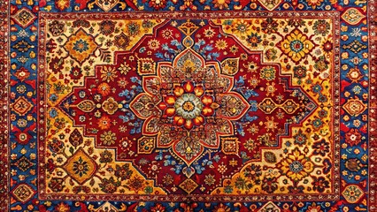 Intricate Oriental Rug Design A Rich Tapestry of Color and Pattern