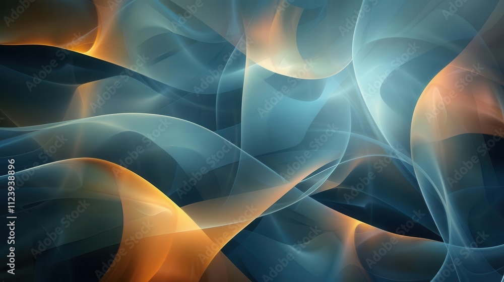 Poster geometric abstraction. various colorful shapes and patterns in the background