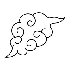 Obraz premium Eastern Chinese Cloud Element Set