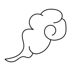 Fototapeta premium Eastern Chinese Cloud Element Set