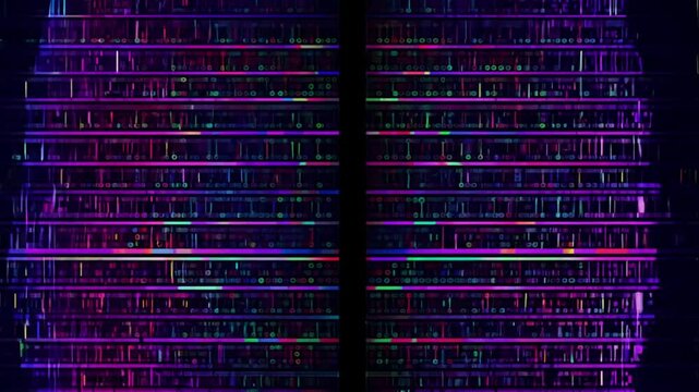 Digital binary data, represent data connections and global network concept.