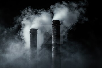 "Pollution Impact: Dirty Water, Smoke Stacks, Car Emissions, and Waste Bottles Contributing to Environmental Harm"