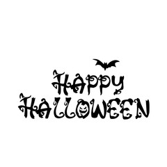Happy Halloween Text Banner Vector