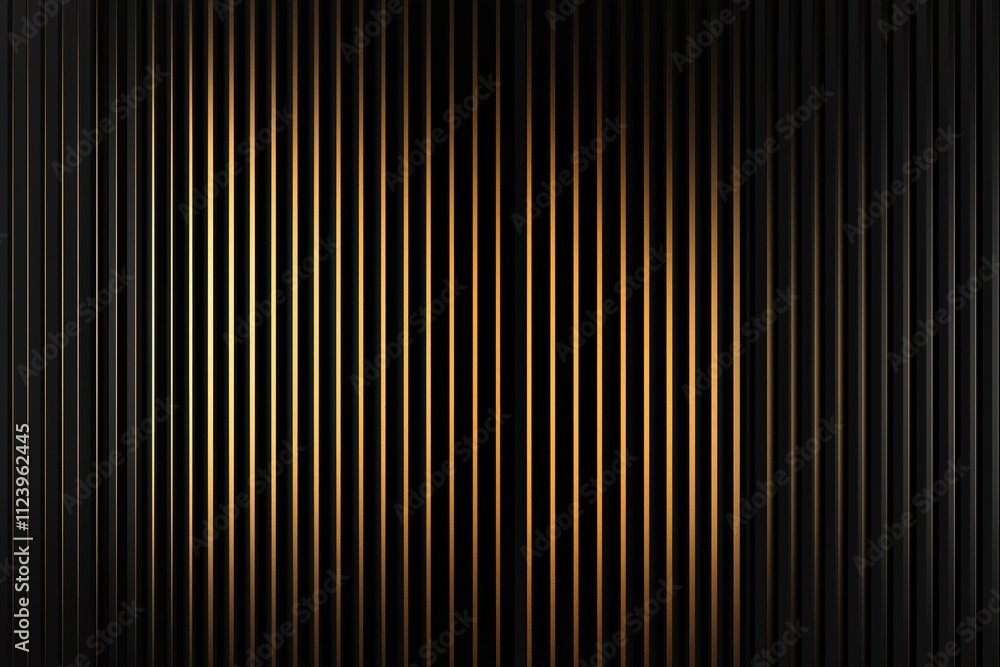 Poster striking patterns created by light and shadow in a dark space with vertical lines