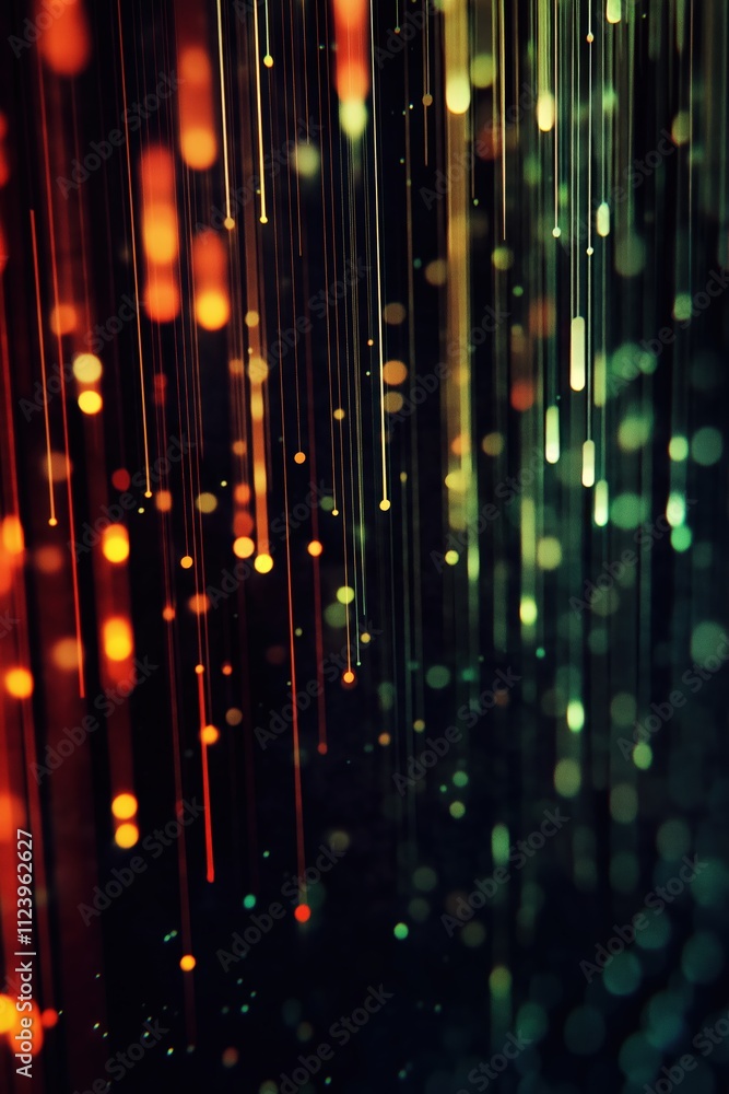 Poster colorful light patterns create a mesmerizing display in an abstract artistic design