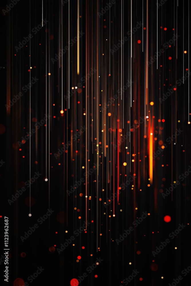 Poster light trails create a vibrant abstract display of colors against a dark background
