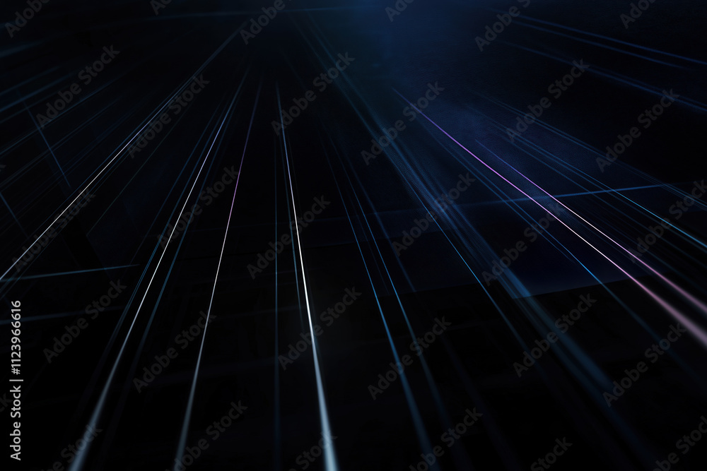 Poster abstract light lines create a dynamic sense of motion in dark surroundings