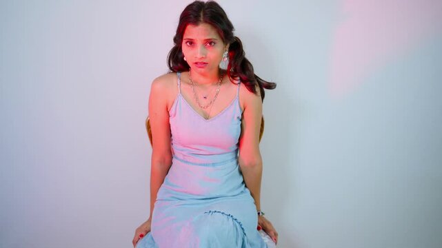 Upset Woman Expressing hopelessness
