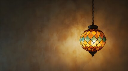 Obraz premium Colorful Moroccan Lantern with Intricate Patterns.