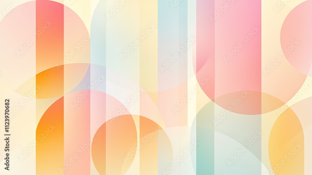 Poster vibrant abstract background with soft colors and geometric shapes ideal for artistic and creative pr