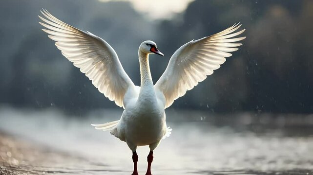 anatomy olation wing black natural bird goose white dead cygnet closeup animal wings angel