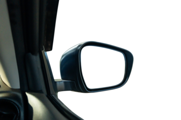 Blank wing mirror of a car Isolated on transparent background PNG File