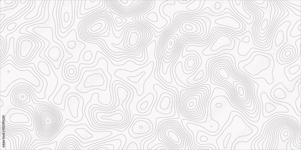 Poster abstract background with topographic map white background. the stylized height of the topographic ma