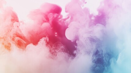Fototapeta premium A vibrant blend of colorful smoke creating an abstract, artistic background.