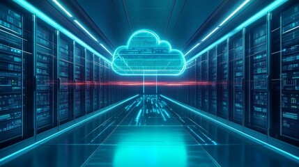 Obraz premium Explore the advantages of a seamless hybrid cloud environment.