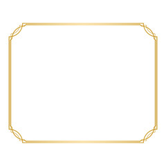 rectangle gold border frame.eps
