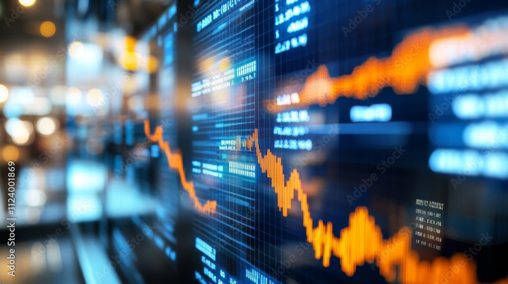 Poster an in-depth look at financial data visualizations for investors.