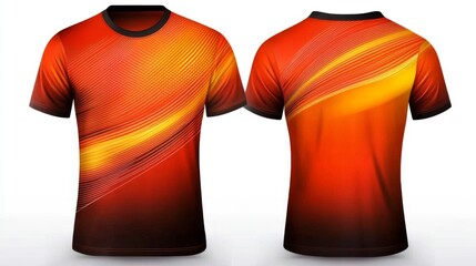 T-shirt mockup designed for soccer and football apparel.