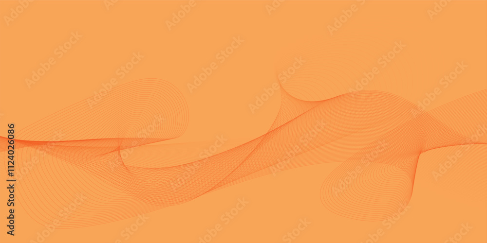 Poster vector wave lines smooth flowing dynamic background for concept of technology.