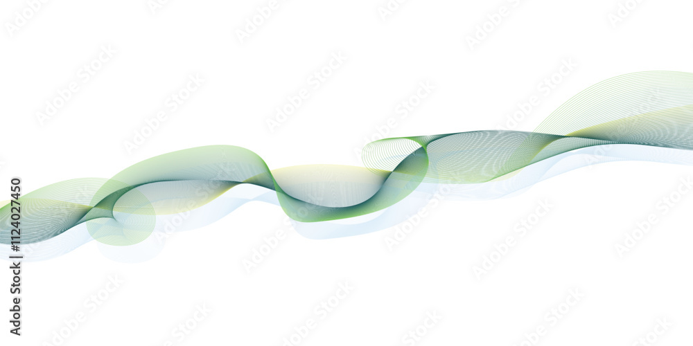 Poster abstract wave digital element for certificate design. curved wavy lines design