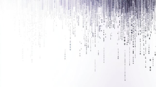 Abstract design featuring vertical lines and patterns, suggesting data or digital themes.